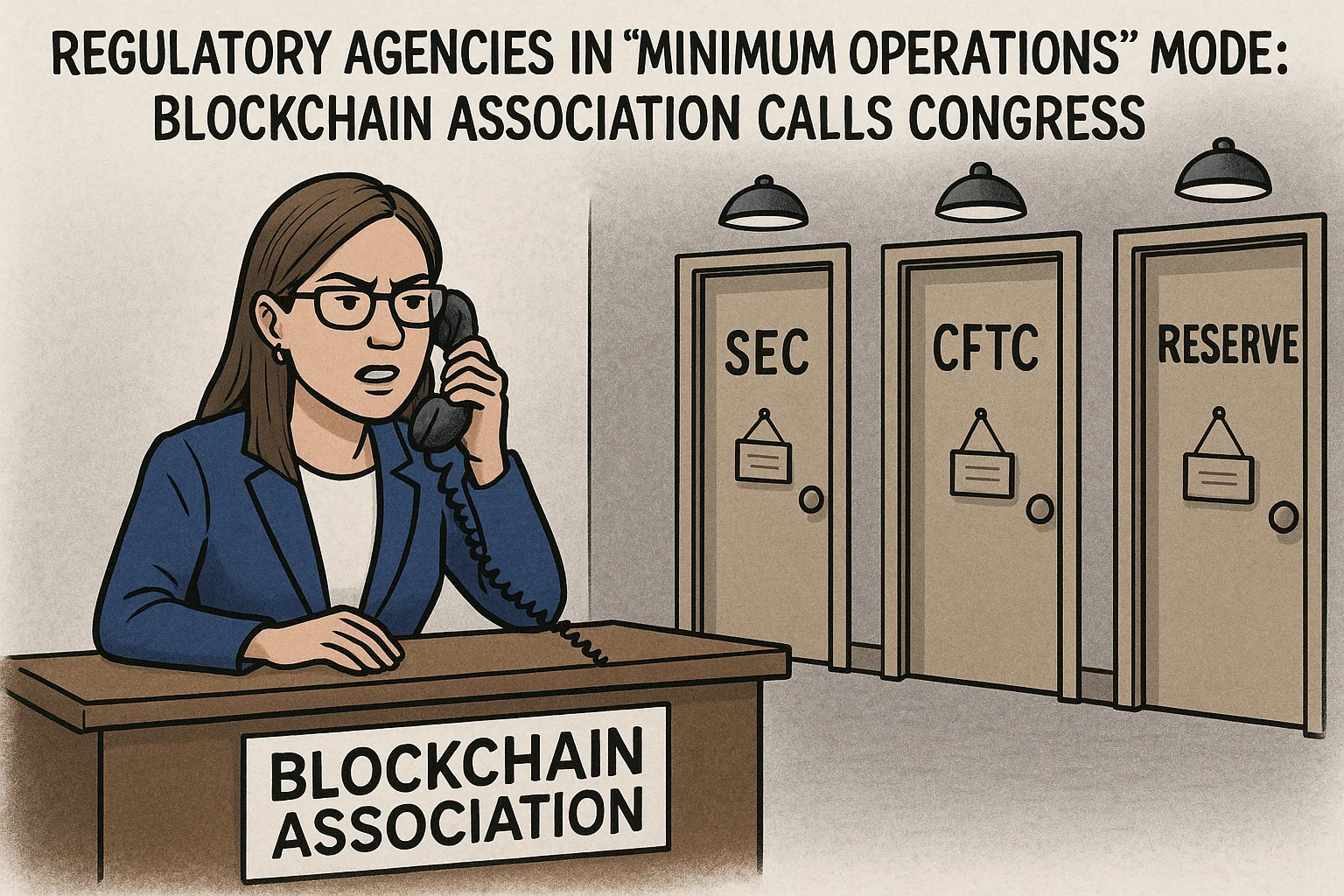 Regulatory agencies in “minimum operations” mode: Blockchain Association Calls Congress