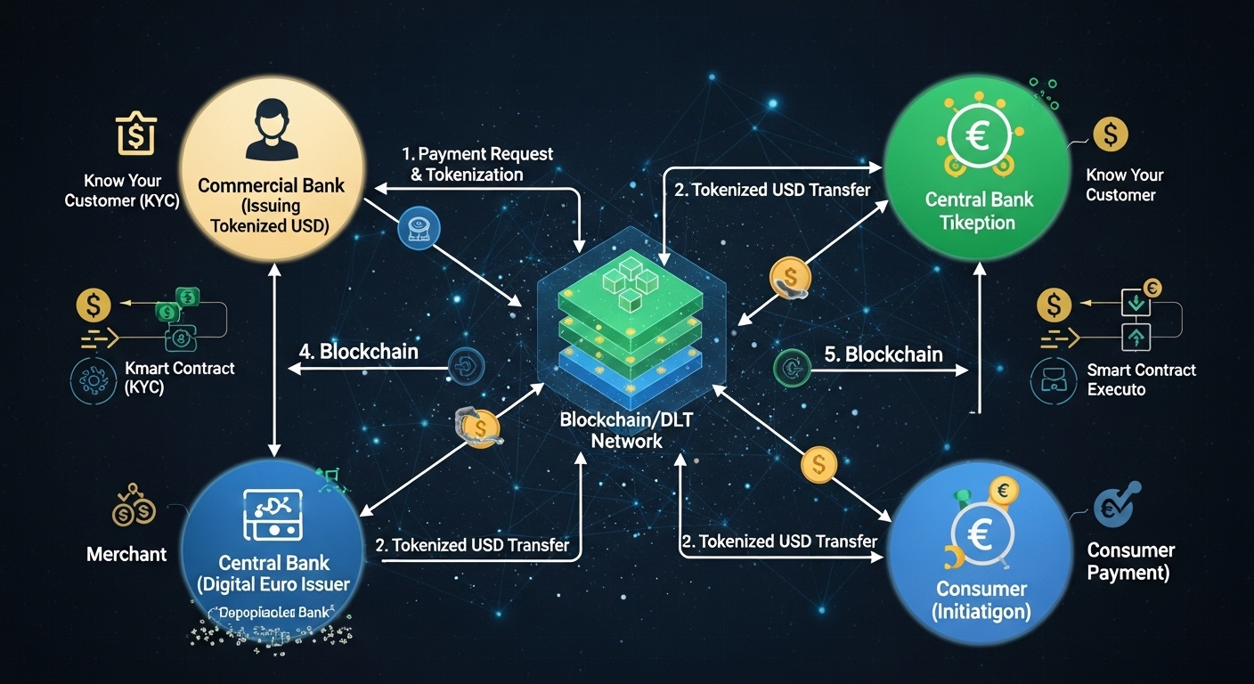 The Mechanics of Tokenized Dollar and Euro Payments