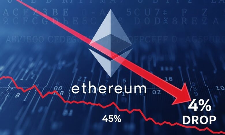 Ethereum Drops 4%